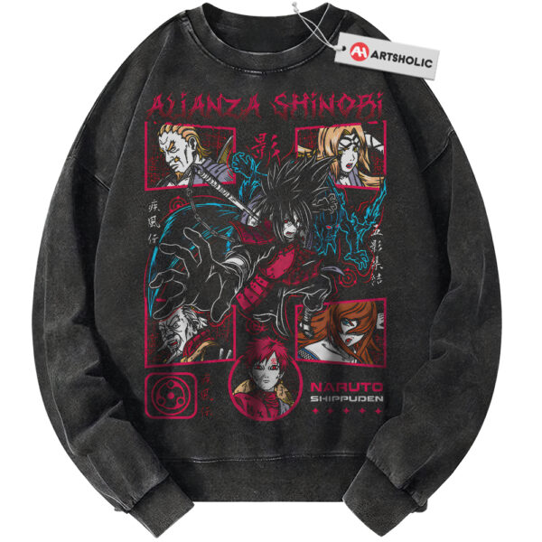 Madara vs 5 Kage Sweatshirt, Naruto Sweatshirt, Anime Sweatshirt, Vintage Sweatshirt
