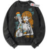 Nami Sweatshirt, One Piece Sweatshirt, Anime Sweatshirt, Vintage Sweater