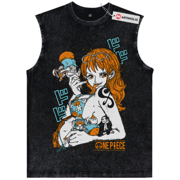 Nami Tank Top, One Piece Tank Top, Anime Tank Top, Vintage Tank Top