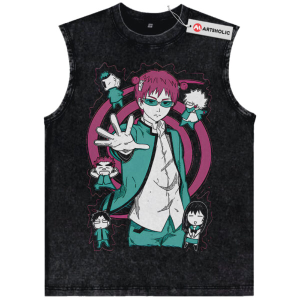 Saiki Kusuo Tank Top, The Disastrous Life of Saiki K Tank Top, Anime Tank Top, Vintage Tank Top