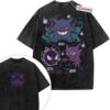 Gengar Haunter and Gatsly Shirt, Pokemon Shirt, Anime Shirt, Vintage Tee 2-Sided
