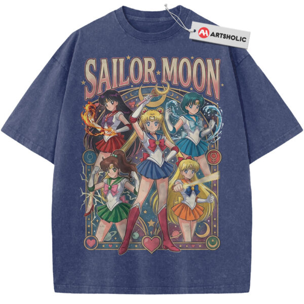 Sailor Moon Shirt, Anime Shirt, Vintage T-Shirt - Blue, XL