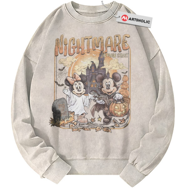 Minnie Mouse and Mickey Mouse Sweatshirt, Halloween Sweatshirt, Disney Sweatshirt, Animated Sweatshirt, Vintage Sweatshirt