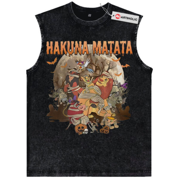 Hakuna Matata Tank Top, The Lion King Tank Top, Halloween Tank Top, Disney Tank Top, Animated Tank Top, Vintage Tank Top