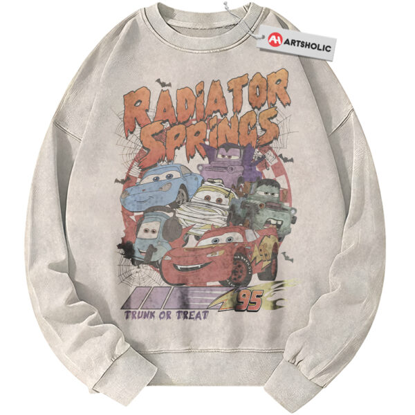 Lightning McQueen Sweatshirt, Cars Sweatshirt, Halloween Sweatshirt, Animated Sweatshirt, Vintage Sweatshirt