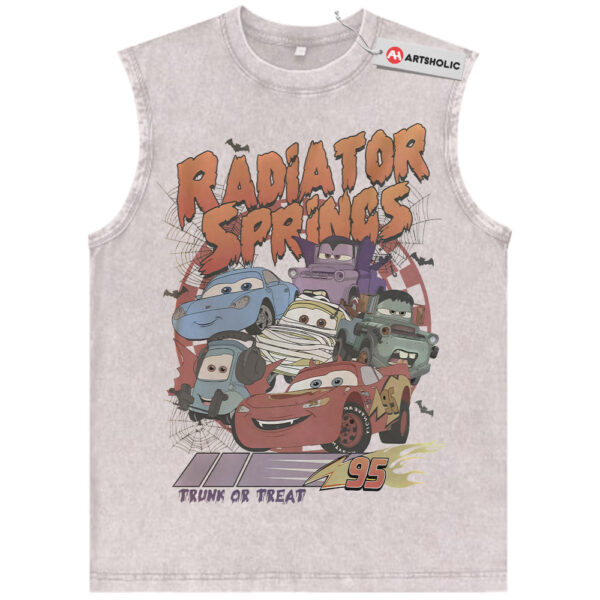 Lightning McQueen Tank Top, Cars Tank Top, Halloween Tank Top, Animated Tank Top, Vintage Tank Top