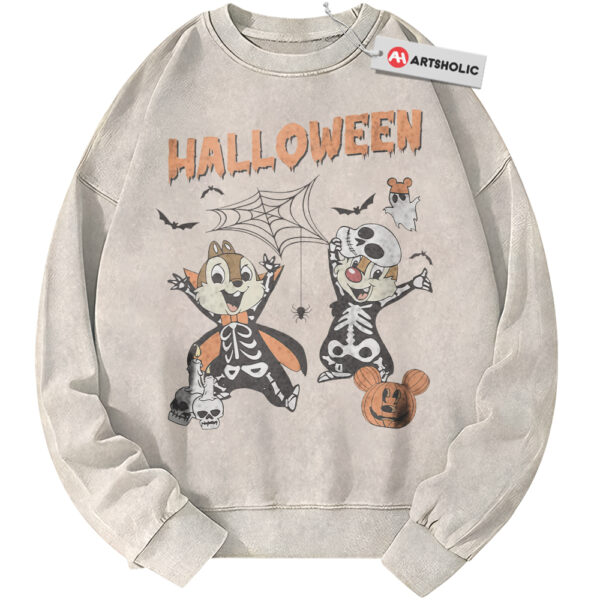Chip and Dale Sweatshirt, Halloween Sweatshirt, Disney Sweatshirt, Animated Sweatshirt, Vintage Sweater