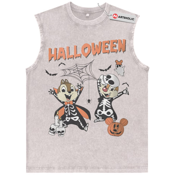 Chip and Dale Tank Top, Halloween Tank Top, Disney Tank Top, Animated Tank Top, Vintage Tank Top