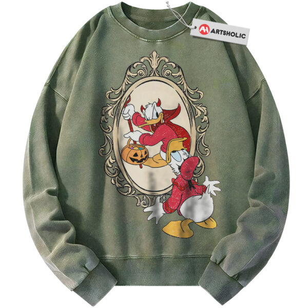 Donald Duck Sweatshirt, Halloween Sweatshirt, Disney Sweatshirt, Animated Sweatshirt, Vintage Sweater