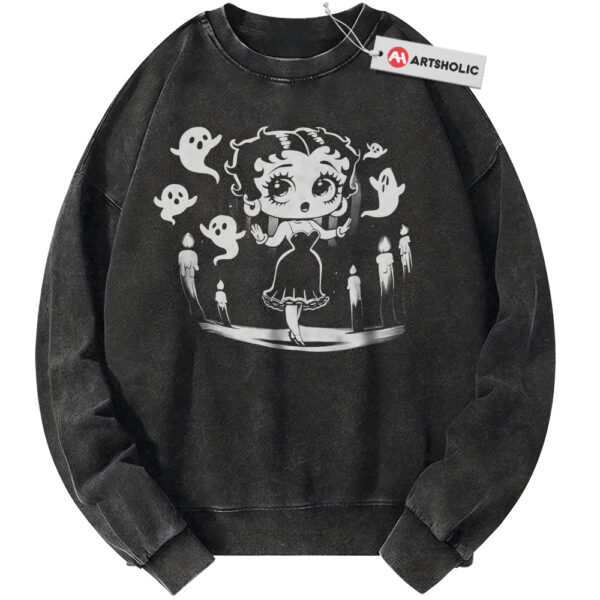 Betty Boop Sweatshirt, Halloween Sweatshirt, Animated Sweatshirt, Vintage Sweatshirt