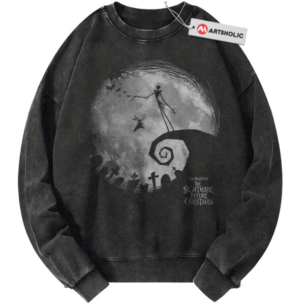 Jack Skellington Sweatshirt, The Nightmare Before Christmas Sweatshirt, Halloween Sweatshirt, Animated Sweatshirt, Vintage Sweatshirt