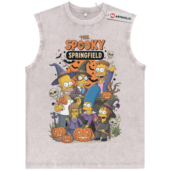 The Simpsons Tank Top, Halloween Tank Top, Animated Tank Top, Vintage Tank Top