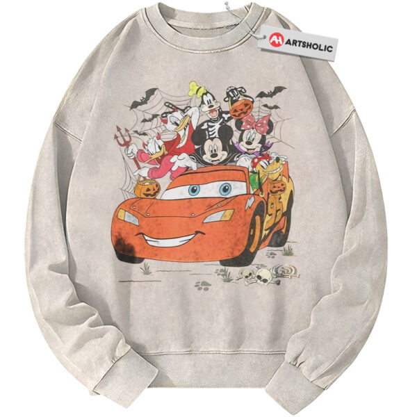 Lightning McQueen Sweatshirt, Donald Duck Sweatshirt, Mickey Mouse Sweatshirt, Goofy Sweatshirt, Pluto Sweatshirt, Halloween Sweatshirt, Disney Sweatshirt, Animated Sweatshirt, Vintage Sweater