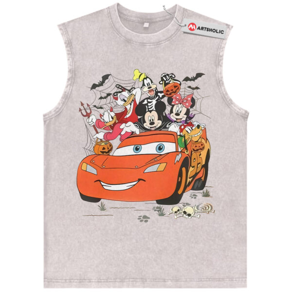 Lightning McQueen Tank Top, Donald Duck Tank Top, Mickey Mouse Tank Top, Goofy Tank Top, Pluto Tank Top, Halloween Tank Top, Disney Tank Top, Animated Tank Top, Vintage Tank Top