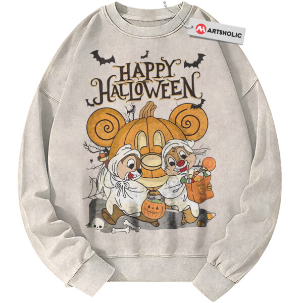 Chip and Dale Sweatshirt, Halloween Sweatshirt, Disney Sweatshirt, Animated Sweatshirt, Vintage Sweater