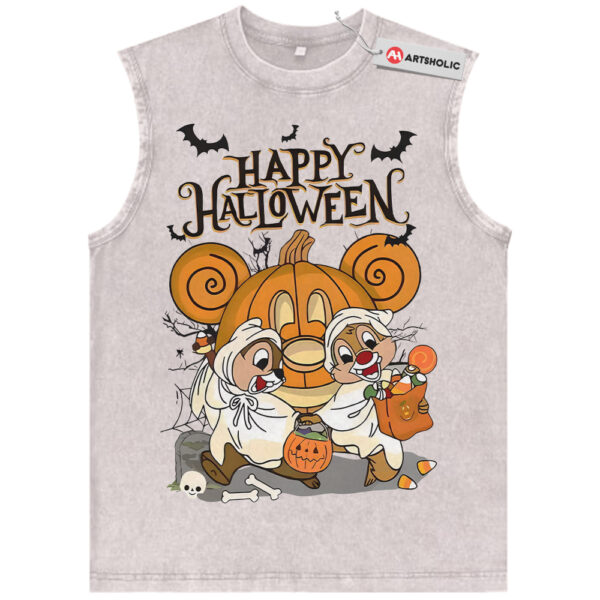 Chip and Dale Tank Top, Halloween Tank Top, Disney Tank Top, Animated Tank Top, Vintage Tank Top