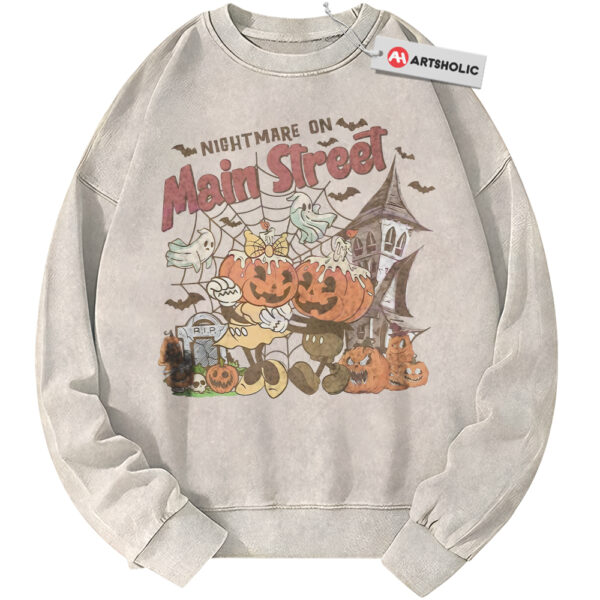 Minnie Mouse and Mickey Mouse Sweatshirt, Halloween Sweatshirt, Autumn Disney Sweatshirt, Fall Animated Sweatshirt, Vintage Sweatshirt