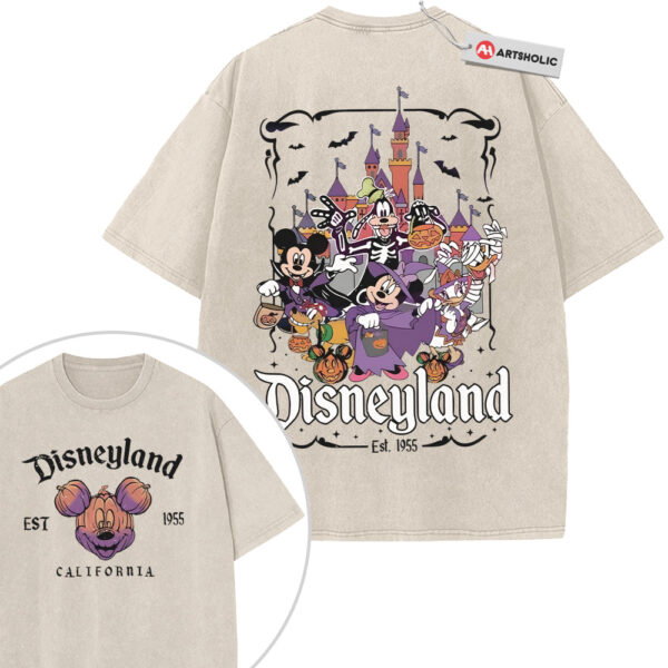 Donald Duck Shirt, Mickey Mouse Shirt, Goofy Shirt, Pluto Shirt, Halloween Shirt, Disney Shirt, Animated Shirt, Vintage Tee 2-Sided