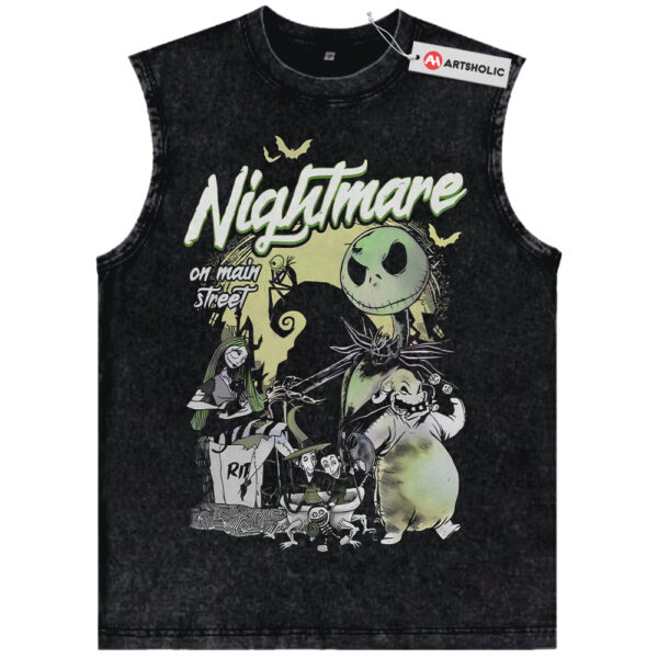 The Nightmare Before Christmas Tank Top, Halloween Tank Top, Animated Tank Top, Vintage Tank Top