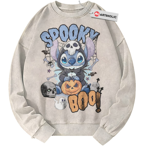Lilo and Stitch Sweatshirt, Halloween Sweatshirt, Autumn Disney Sweatshirt, Fall Animated Sweatshirt, Vintage Sweatshirt