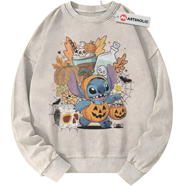 Lilo and Stitch Sweatshirt, Halloween Sweatshirt, Autumn Disney Sweatshirt, Fall Animated Sweatshirt, Vintage Sweatshirt