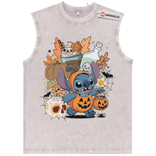 Lilo and Stitch Tank Top, Halloween Tank Top, Autumn Disney Tank Top, Fall Animated Tank Top, Vintage Tank Top
