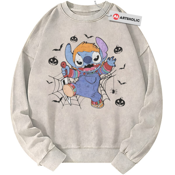 Lilo and Stitch Sweatshirt, Halloween Sweatshirt, Disney Sweatshirt, Animated Sweatshirt, Vintage Sweatshirt