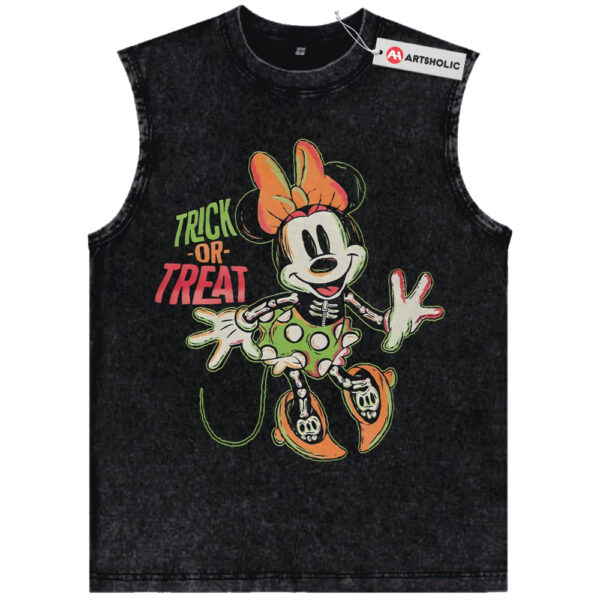 Trick or Treat Tank Top, Minnie Mouse Tank Top, Halloween Tank Top, Disney Tank Top, Animated Tank Top, Vintage Tank Top