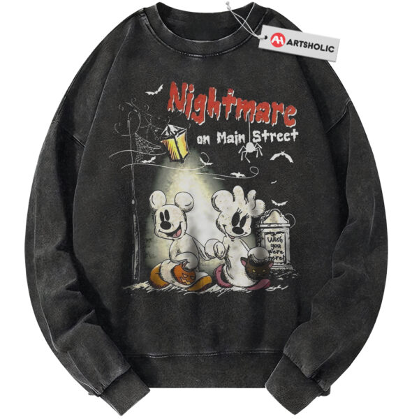 Minnie Mouse and Mickey Mouse Sweatshirt, Halloween Sweatshirt, Disney Sweatshirt, Animated Sweatshirt, Vintage Sweatshirt