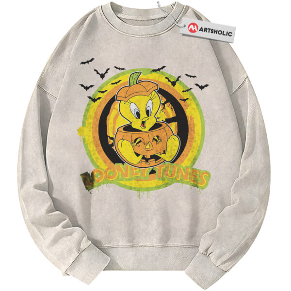 Tweety Sweatshirt, Looney Tunes Sweatshirt, Halloween Sweatshirt, Animated Sweatshirt, Vintage Sweater