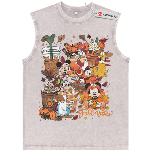 Fall Vibes Tank Top, Donald Duck Tank Top, Mickey Mouse Tank Top, Goofy Tank Top, Pluto Tank Top, Disney Tank Top, Animated Tank Top, Vintage Tank Top