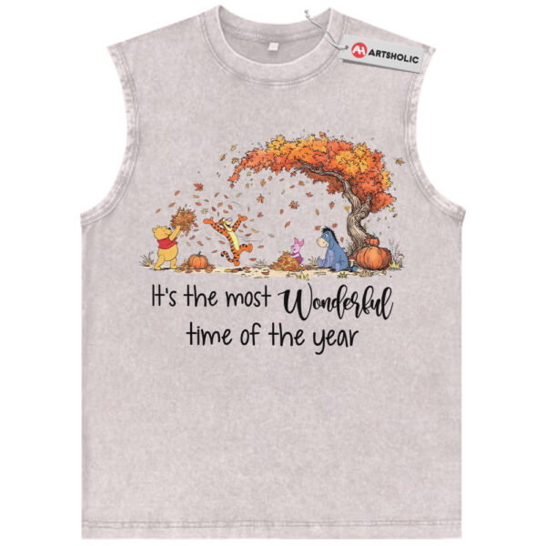Winnie the Pooh Tank Top, Fall Disney Tank Top, Animated Tank Top, Vintage Tank Top