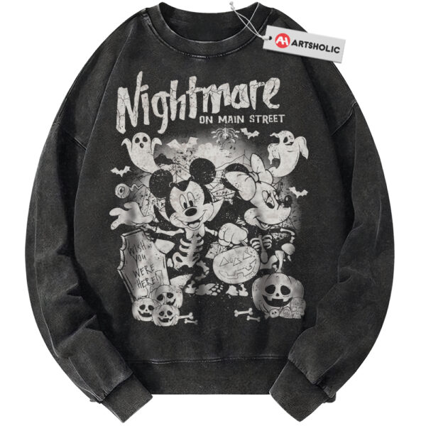 Minnie Mouse and Mickey Mouse Sweatshirt, Halloween Sweatshirt, Disney Sweatshirt, Animated Sweatshirt, Vintage Sweatshirt