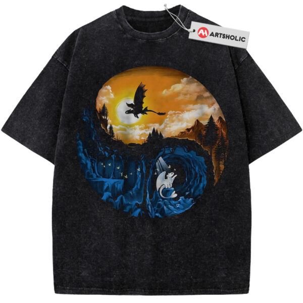 Toothless and Light Fury Shirt, How to Train Your Dragon Shirt, Animated Shirt, Vintage Tee