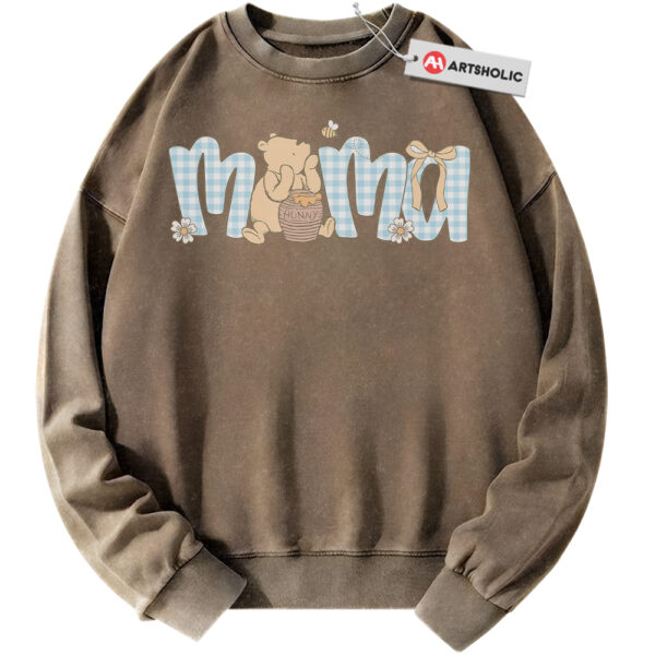 Winnie the Pooh Sweatshirt, Mama Sweatshirt, Mother's Day Sweatshirt, Animated Sweatshirt, Vintage Sweater