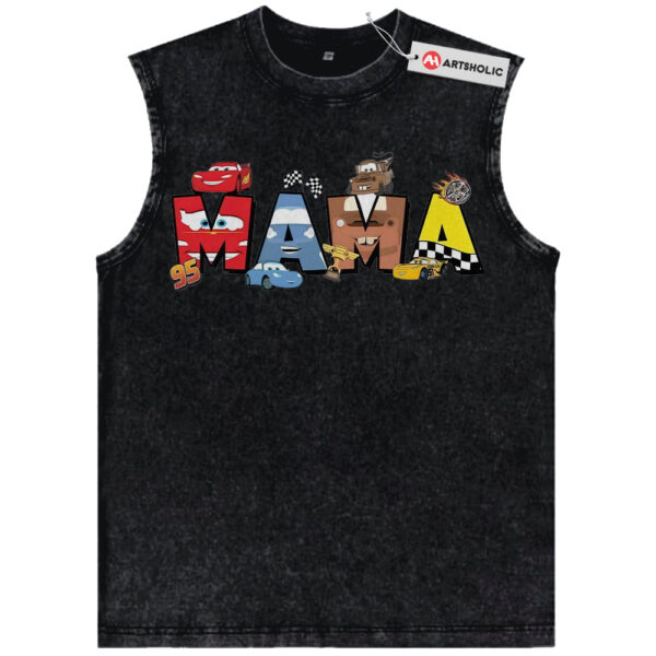 Lightning McQueen Tank Top, Cars Tank Top, Mama Tank Top, Mother's Day Tank Top, Animated Tank Top, Vintage Tank Top