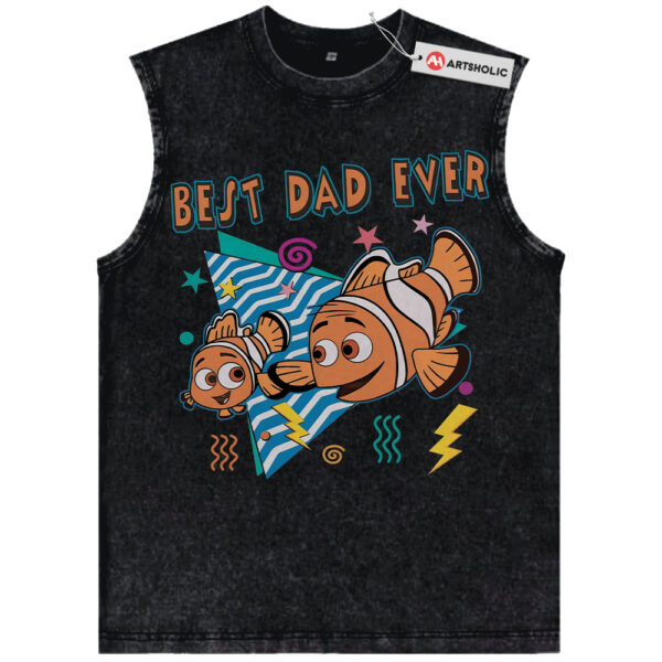Best Dad Ever Tank Top, Finding Nemo Tank Top, Father's Day Tank Top, Animated Tank Top, Vintage Tank Top