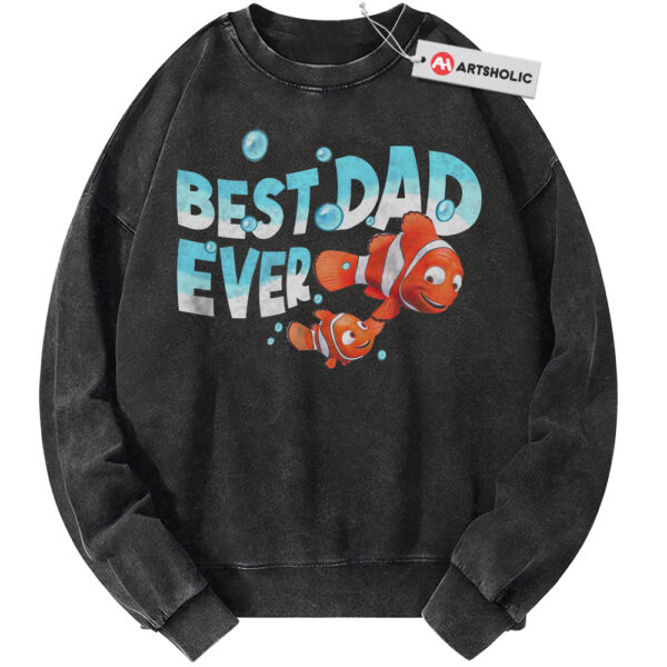 Best Dad Ever Sweatshirt, Finding Nemo Sweatshirt, Father's Day Sweatshirt, Animated Sweatshirt, Vintage Sweatshirt