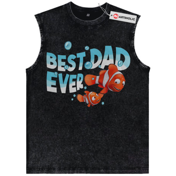 Best Dad Ever Tank Top, Finding Nemo Tank Top, Father's Day Tank Top, Animated Tank Top, Vintage Tank Top