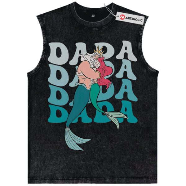 King Triton and Ariel Tank Top, The Little Mermaid Tank Top, Father's Day Tank Top, Animated Tank Top, Vintage Tank Top