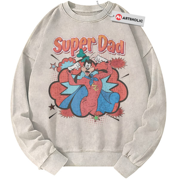 Super Dad Sweatshirt, Goofy Sweatshirt, Father's Day Sweatshirt, Animated Sweatshirt, Vintage Sweatshirt