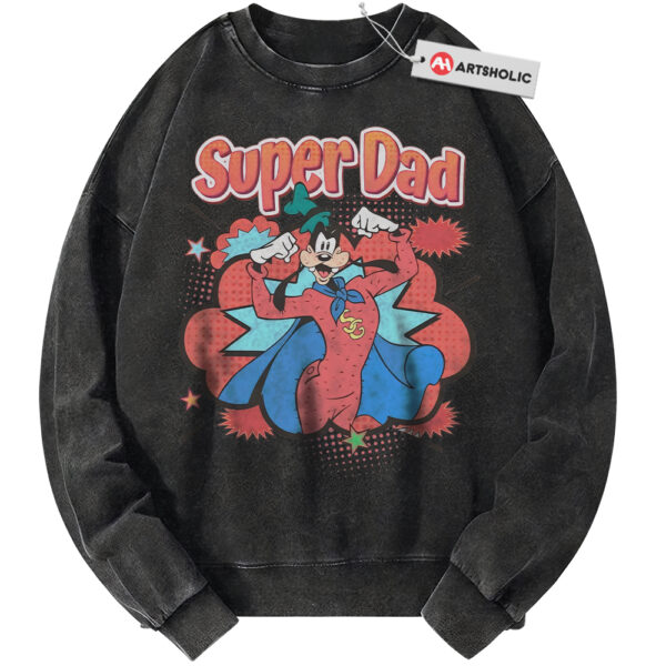 Super Dad Sweatshirt, Goofy Sweatshirt, Father's Day Sweatshirt, Animated Sweatshirt, Vintage Sweatshirt
