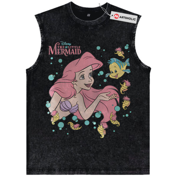 Ariel and Flounder Tank Top, The Little Mermaid Tank Top, Animated Tank Top, Vintage Tank Top