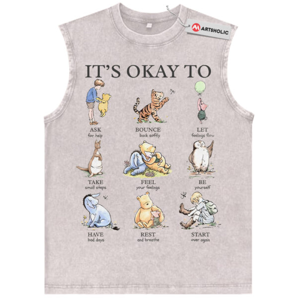 Winnie the Pooh Tank Top, Animated Tank Top, Vintage Tank Top