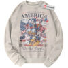 Donald Duck Sweatshirt, Mickey Mouse Sweatshirt, Goofy Sweatshirt, Pluto Sweatshirt, 4th of July Sweatshirt, Independence Day Sweatshirt, Animated Sweatshirt, Vintage Sweater