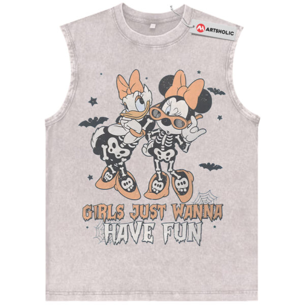 Daisy Duck Tank Top, Minnie Mouse Tank Top, Halloween Tank Top, Disney Tank Top, Animated Tank Top, Vintage Tank Top