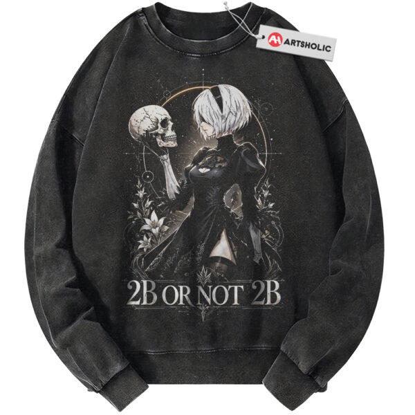 2B Sweatshirt, NieR:Automata Sweatshirt, Game Sweatshirt, Vintage Sweatshirt