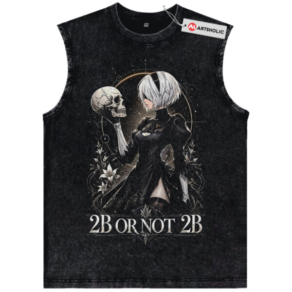 2B Tank Top, NieR:Automata Tank Top, Game Tank Top, Vintage Tank Top