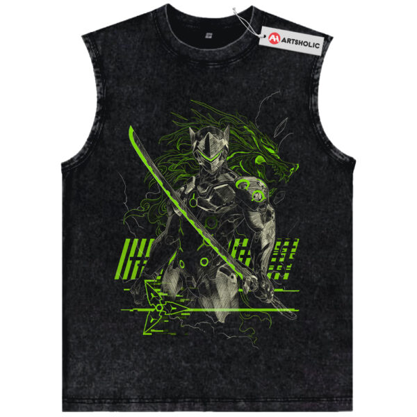 Genji Tank Top, Overwatch Tank Top, Game Tank Top, Vintage Tank Top