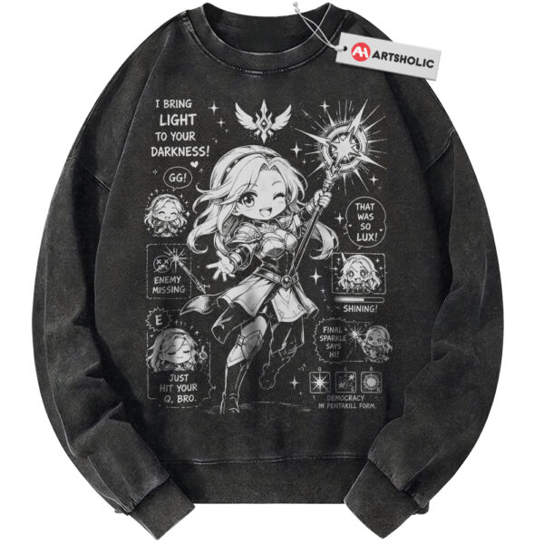Lux Sweatshirt, League of Legends Sweatshirt, LOL Sweatshirt, Game Sweatshirt, Vintage Sweater